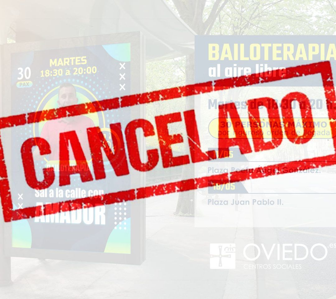 bailoterapia al aire libre CANCELADO