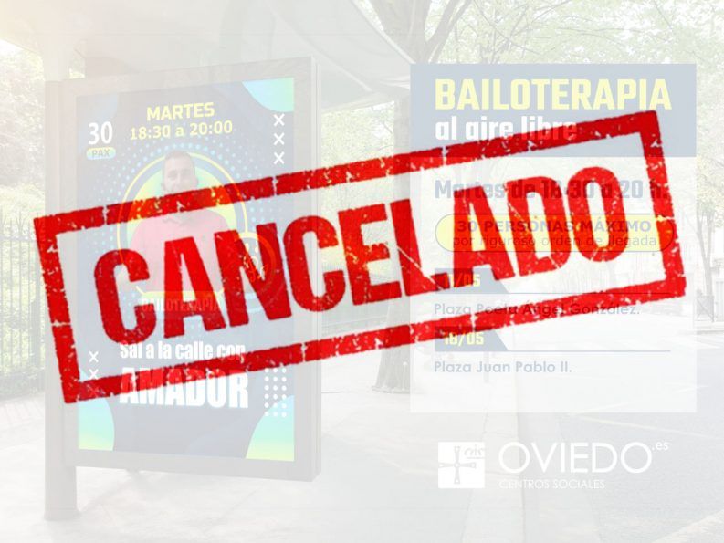 bailoterapia al aire libre CANCELADO