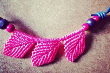 Micromacramé, Técnica De La Anudación De Hilos Formando Un Tejido