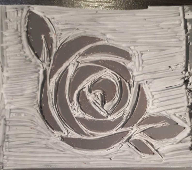 Linograbado 13 EUGENIA MATRIZ ROSA 1