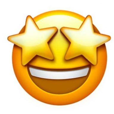 Emoji Sonrrisa Y Estrellas