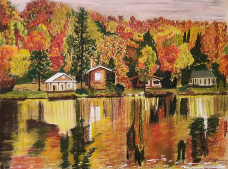 Taller de Dibujo-2021-paisaje reflejado