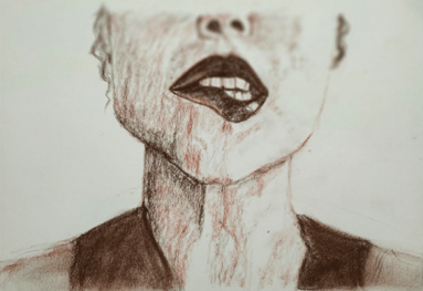 Taller de Dibujo-2021-retrato sanguina