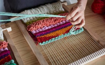 Creación de tapices y tejidos en telar cuadrado-post