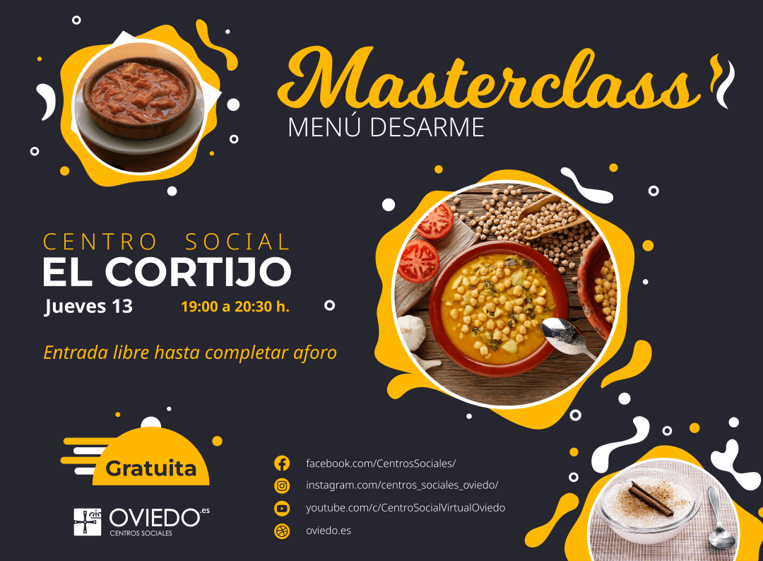 EXHIBICIÓN Y MASTER-CLASS DE COCINA: MENÚ DEL DESARME