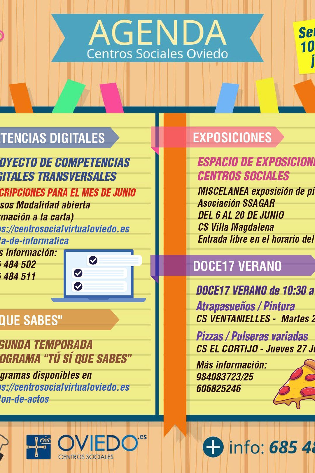 AGENDA – Semana del 10 al 16 junio
