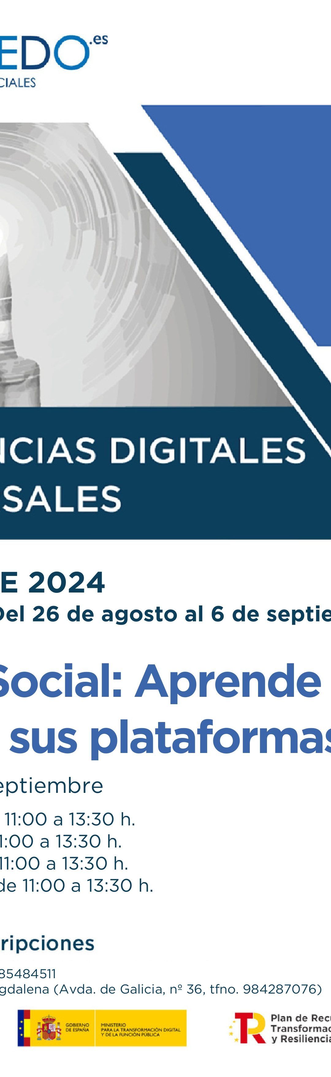 PROGRAMA DE DINAMIZACIÓN – COMPETENCIAS DIGITALES – Septiembre 2024