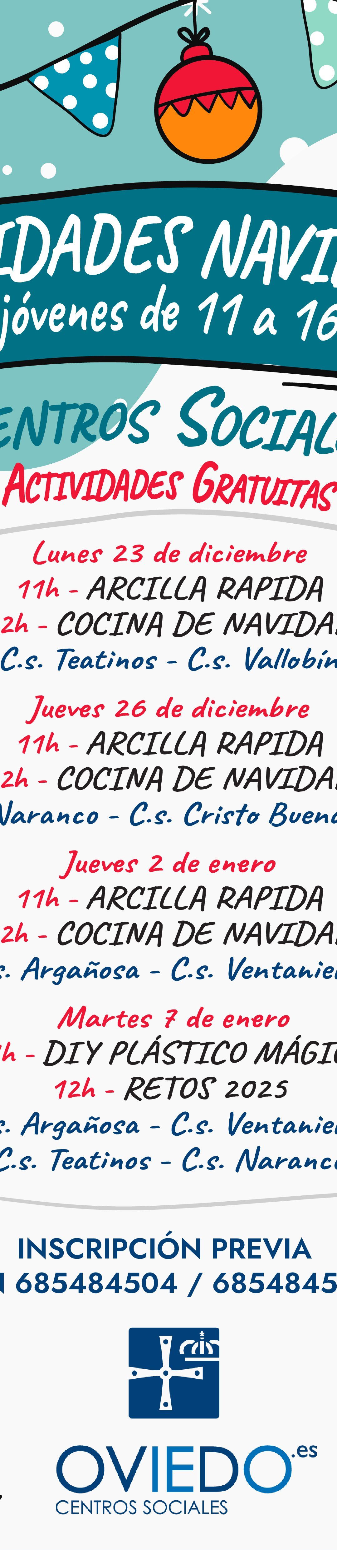 ACTIVIDADES NAVIDEÑAS PARA JOVENES 2024