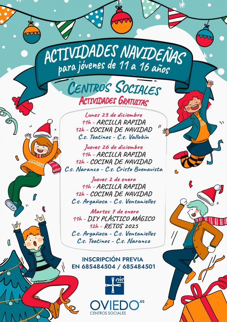ACTIVIDADES NAVIDEÑAS PARA JOVENES 2024