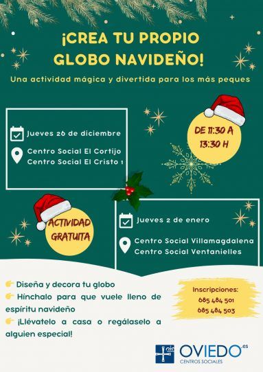 MANUALIDAD NAVIDEÑA GLOBO HELIO