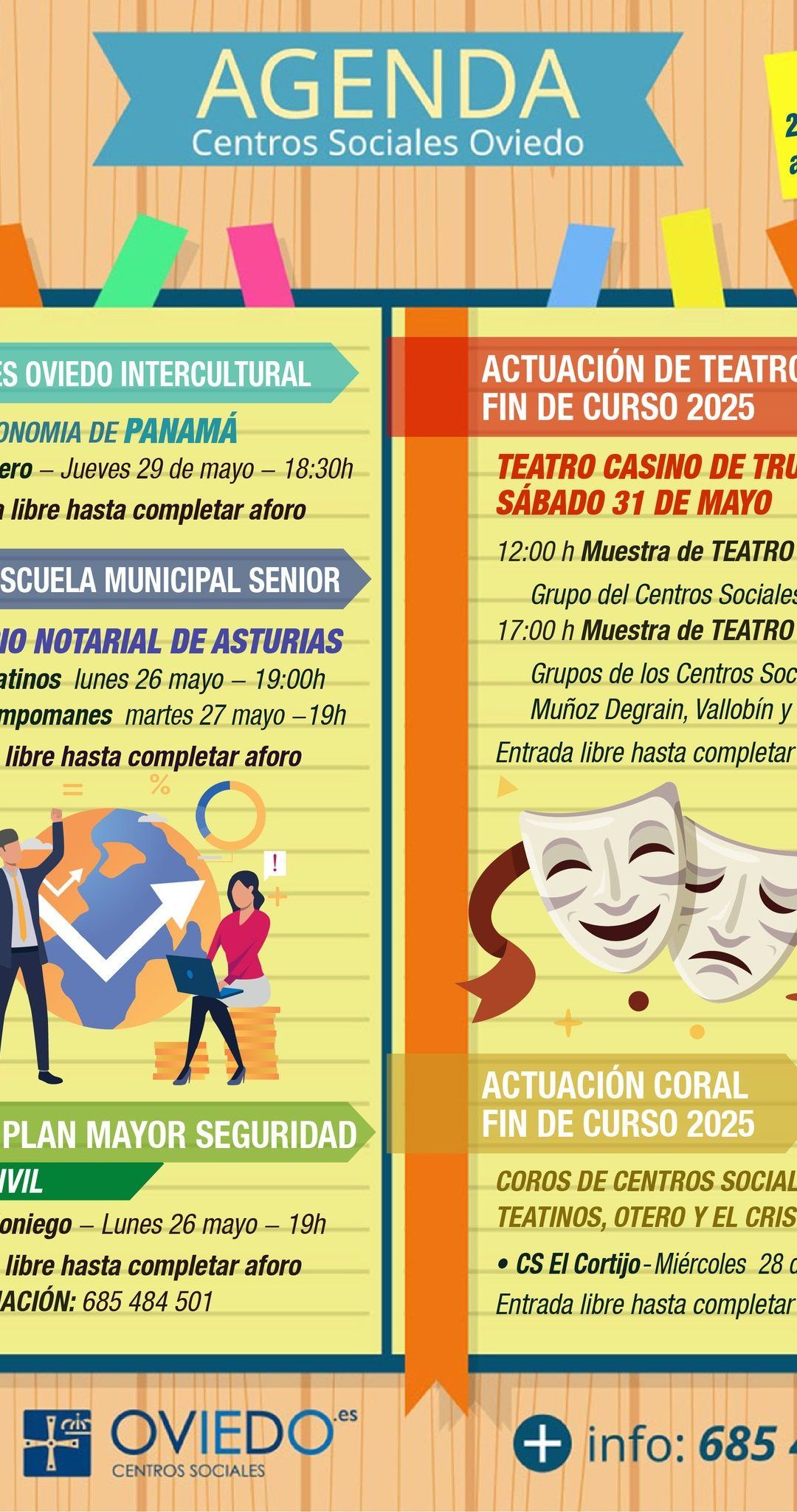 AGENDA – Semana del 26 de Mayo al 1 de Junio 2025