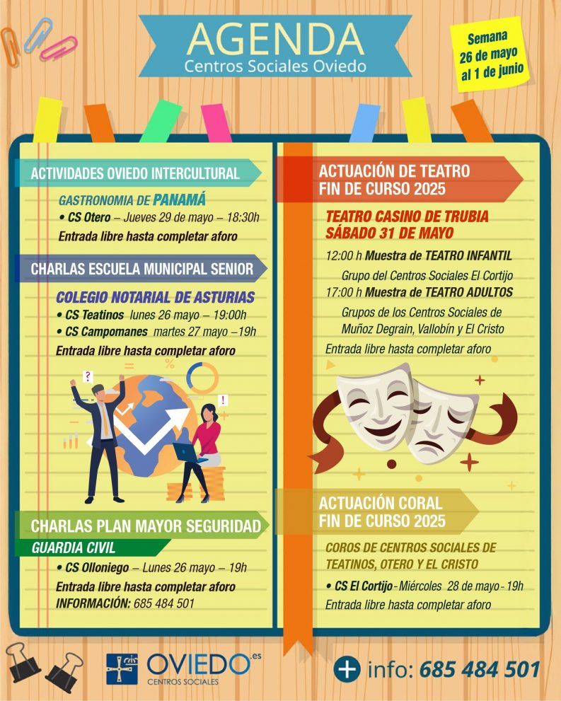 AGENDA - Semana del 26 de Mayo al 1 de Junio 2025 1 AGENDA 2025 05 26 2