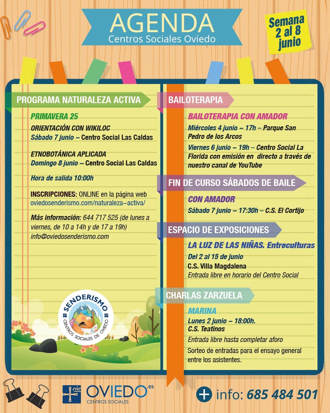 AGENDA – Semana del 2 al 8 de Junio 2025