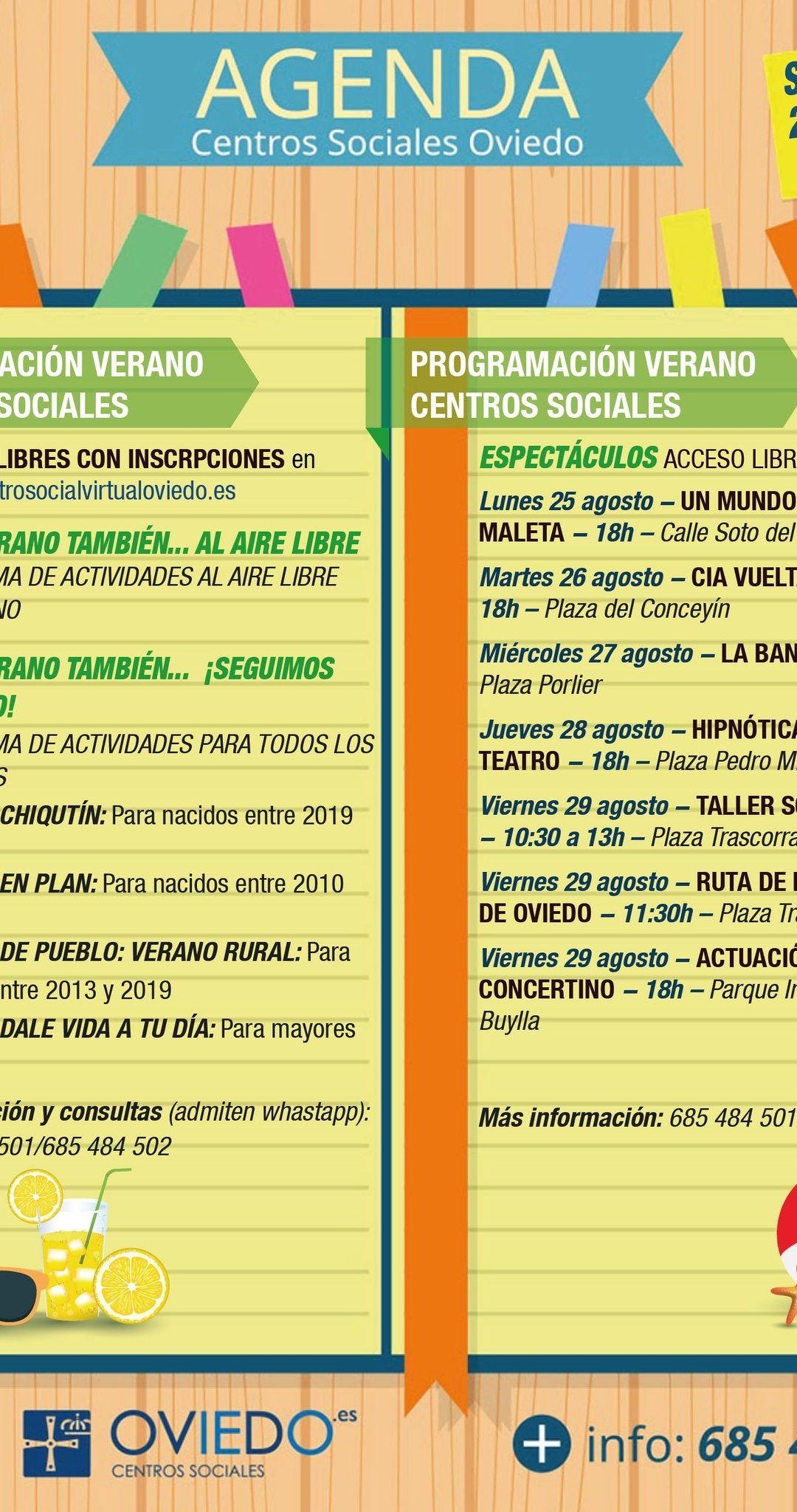 AGENDA – Semana del 25 al 31 de Agosto 2025