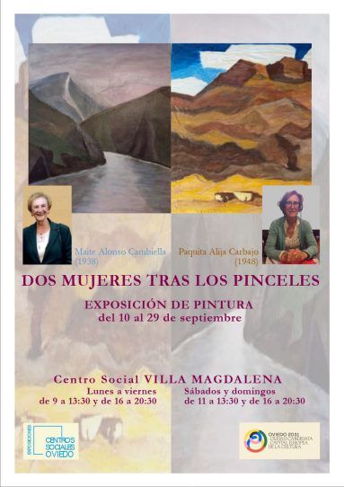 Dos mujeres tras los pinceles