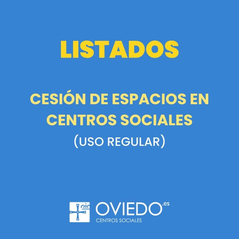 LISTADOS CESION DE ESPACIOS