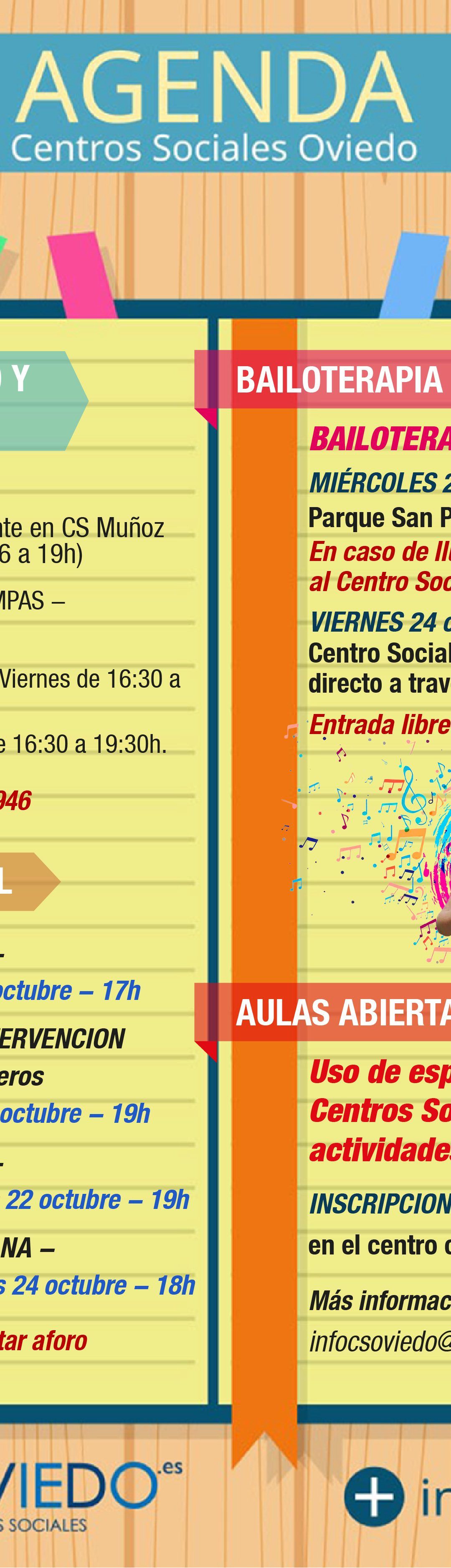 AGENDA – Semana del 20 al 26 de octubre 2025