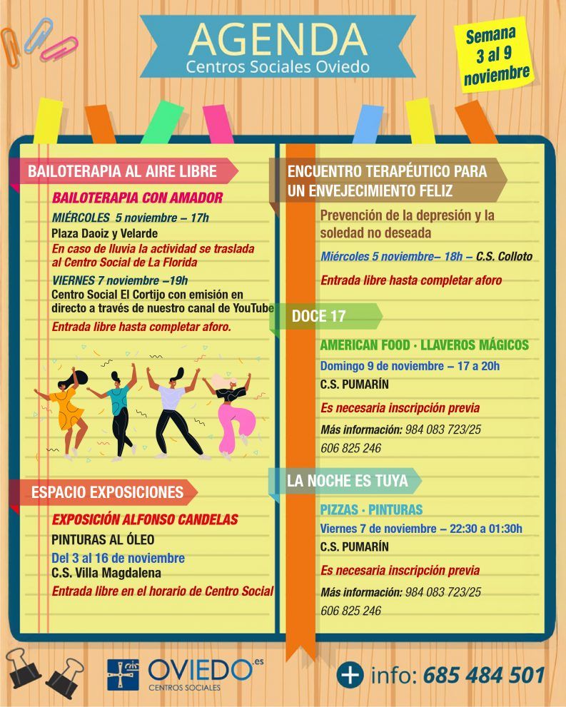 AGENDA 11.03 al 11.09 2