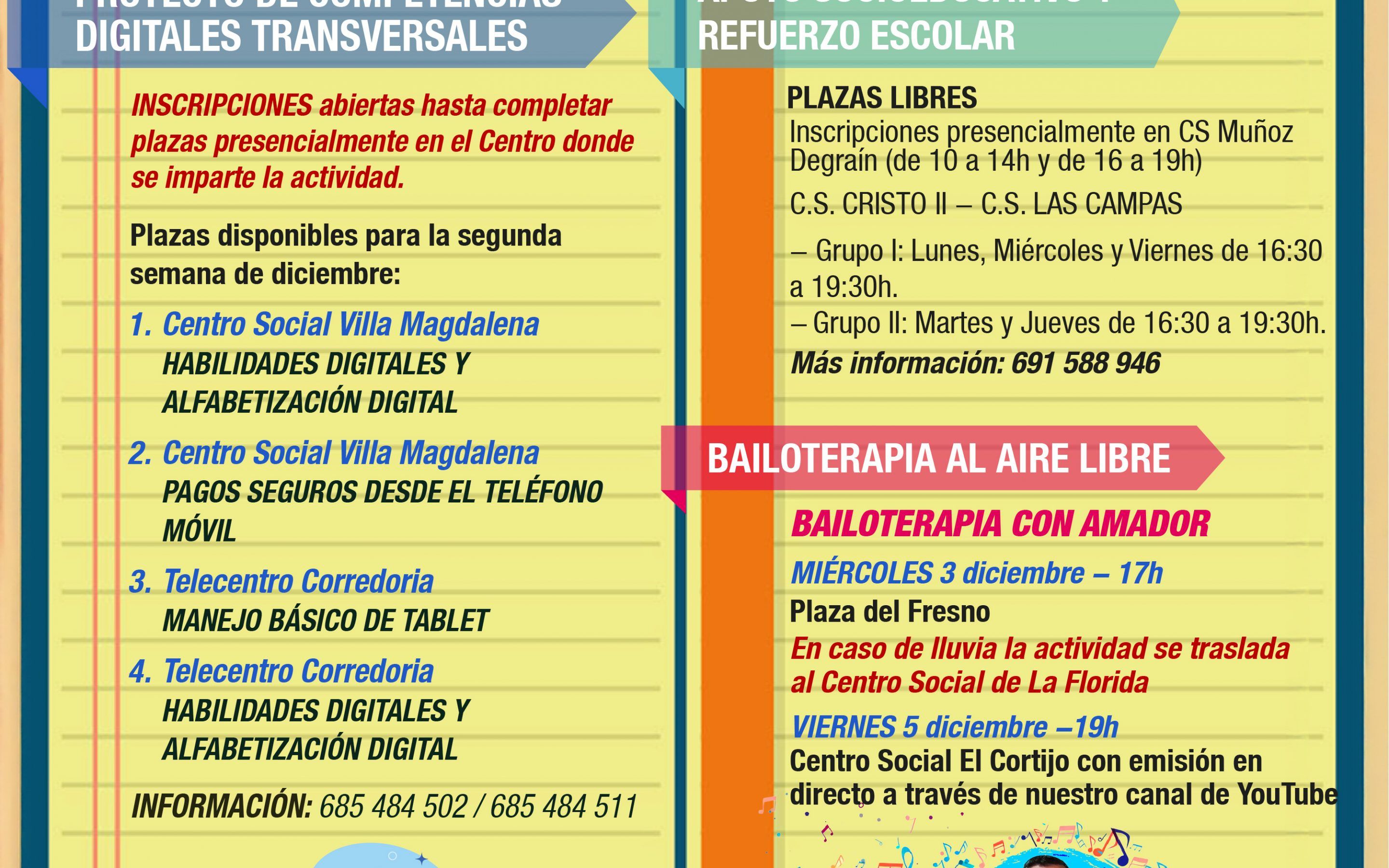 AGENDA – Semana del 1 al 7 de diciembre 2025