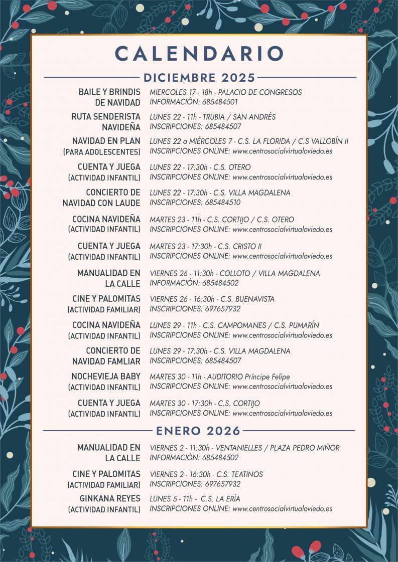 CALENDARIO NAVIDAD 2025 3