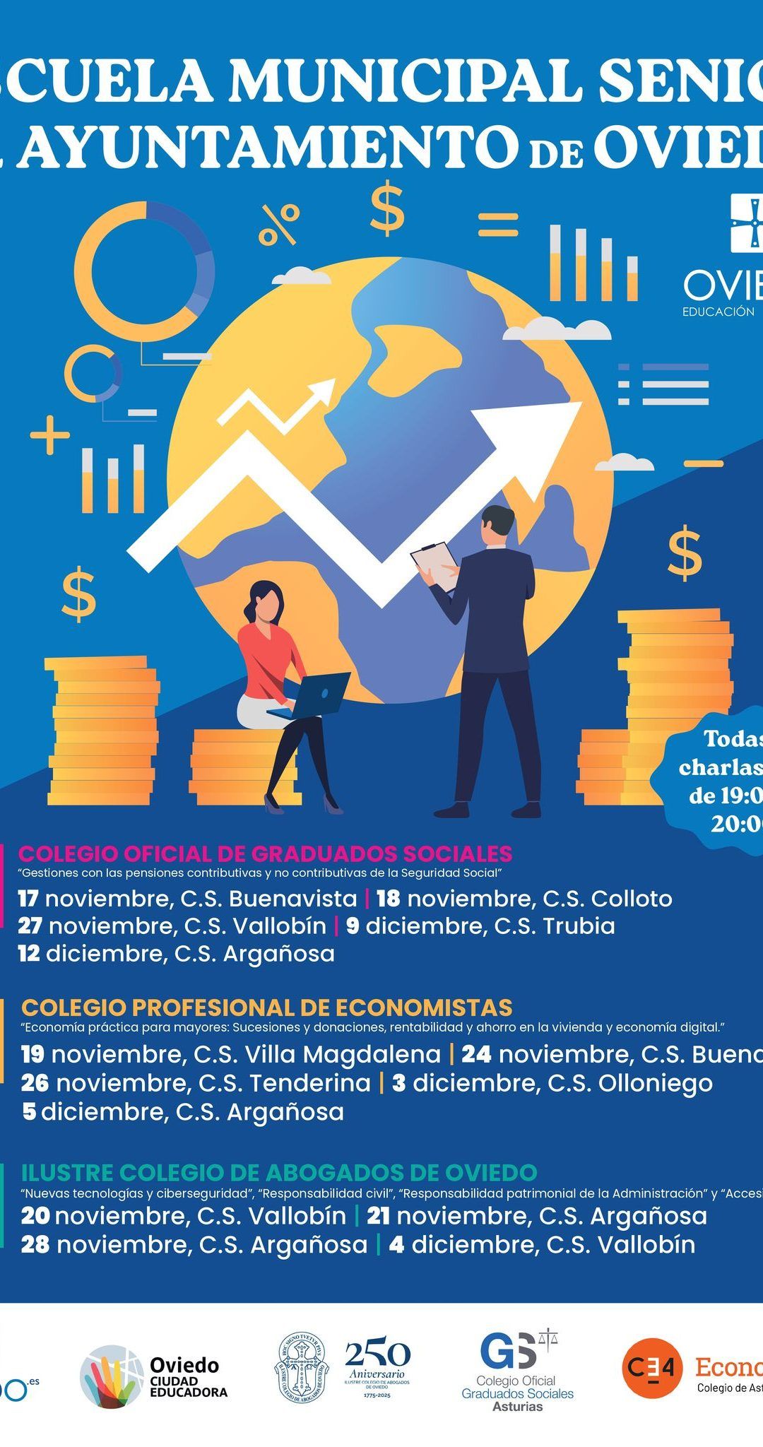 CHARLAS ESCUELA MUNICIPAL SENIOR – Noviembre 2025