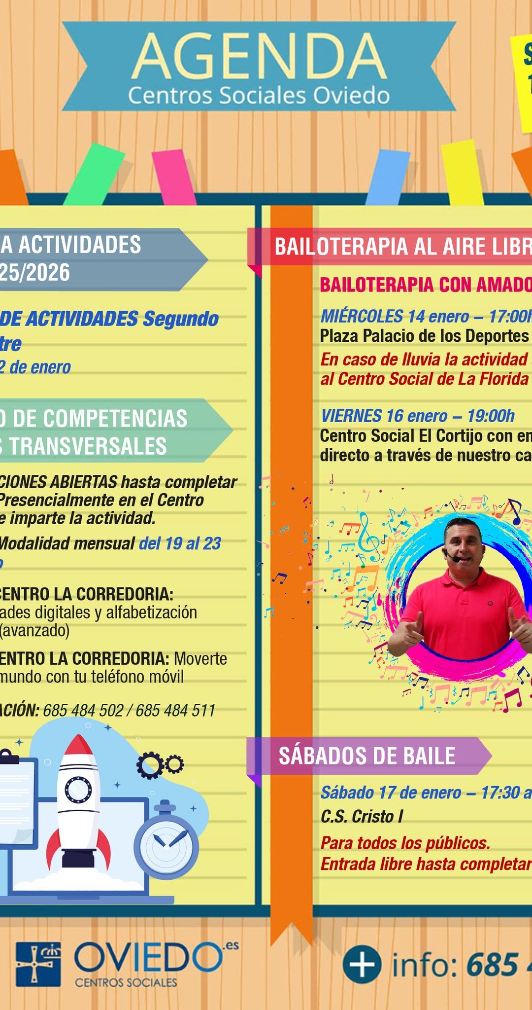 AGENDA – Semana del 12 al 18 de ENERO