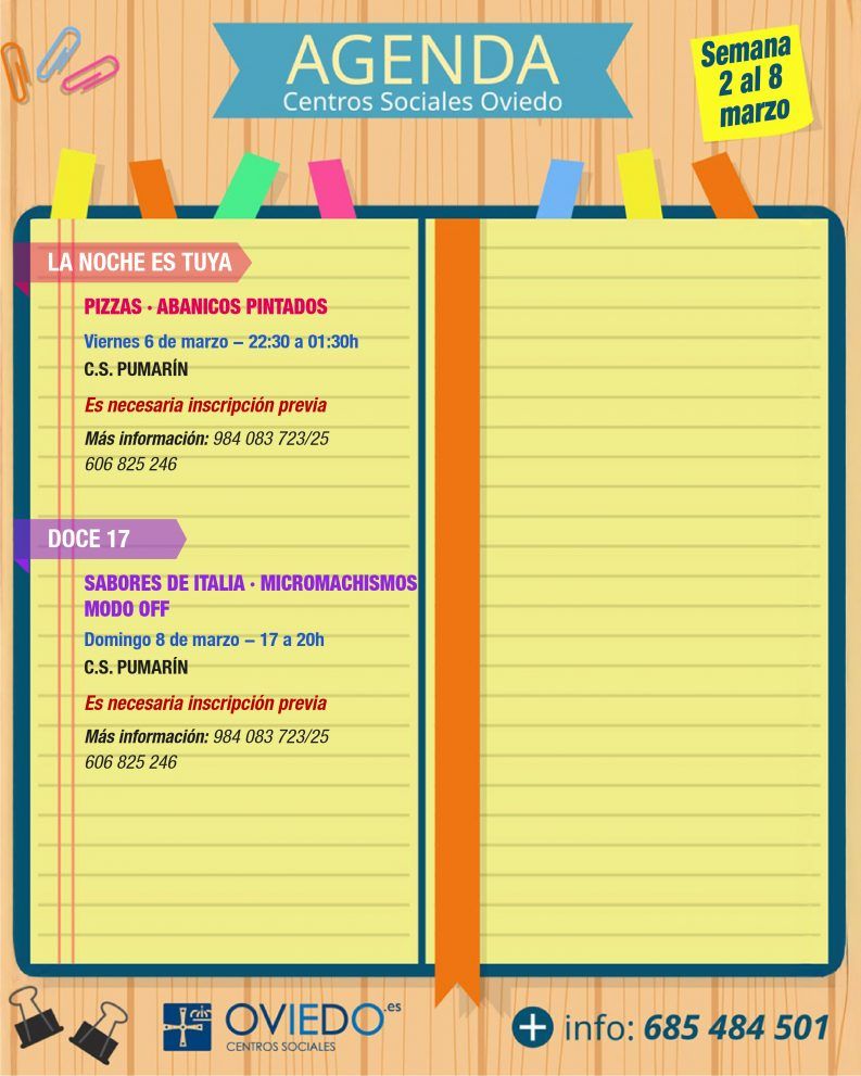 AGENDA - Semana del 2 al 8 de MARZO 4 AGENDA 03.02 a 03.08 4