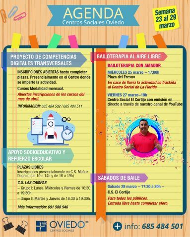 AGENDA Semana del 23 al 29 de MARZO 1