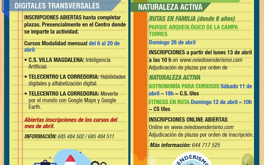 AGENDA – Semana del 6 al 12 de ABRIL