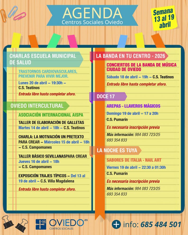 𝗔𝗚𝗘𝗡𝗗𝗔 13 al 19 de ABRIL 3