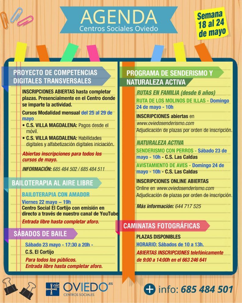 AGENDA - Semana del 18 al 24 de MAYO 1 AGENDA 05.18 a 05.24 1