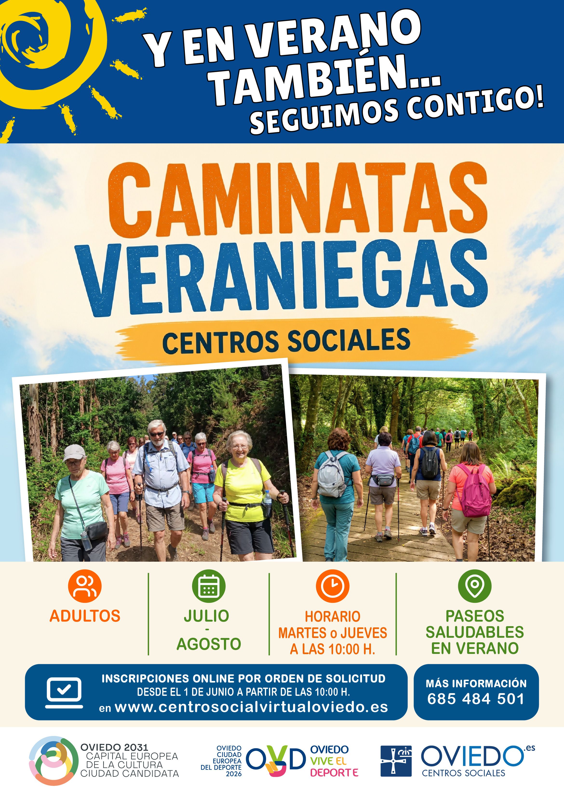 Actividades Verano 2026 CAMINATAS VERANIEGAS 1