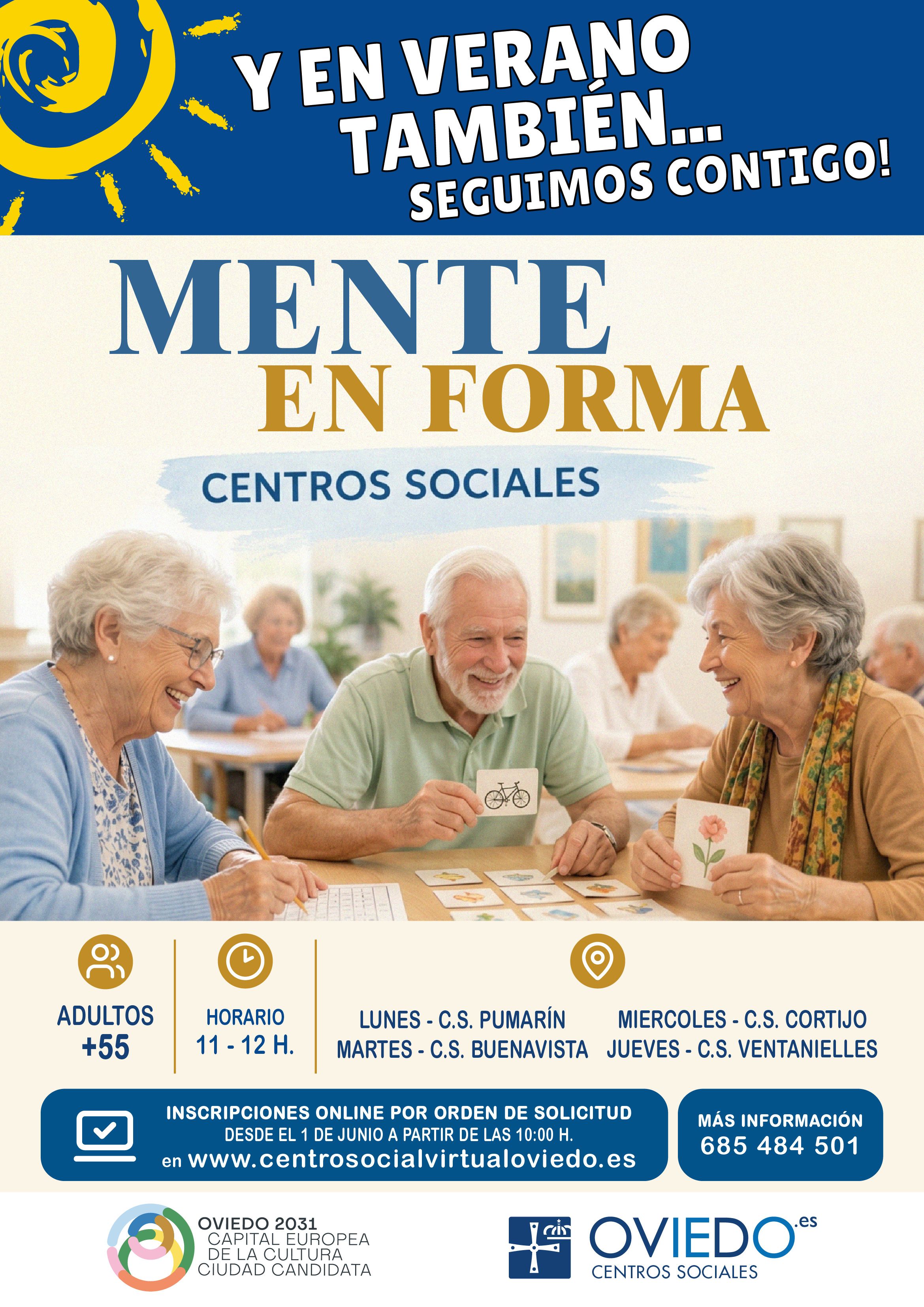 Actividades Verano 2026 MENTE EN FORMA