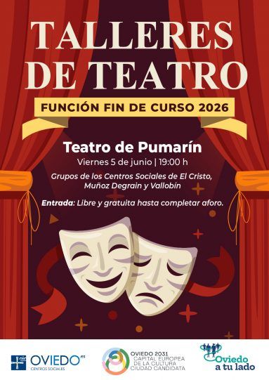 TALLERES DE TEATRO FIN DE CURSO 2026 cartel