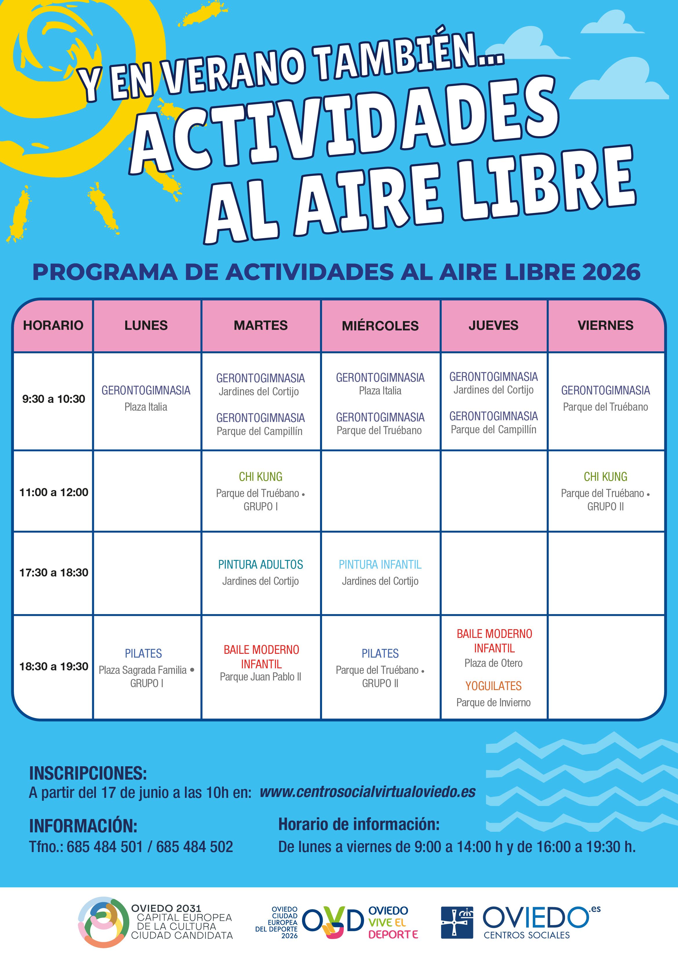 ACTIVIDADES VERANO 2025-(aire libre-DEPORTIVAS)-cartel ACTIVIDADES VERANO 2025 aire libre DEPORTIVAS cartel 2