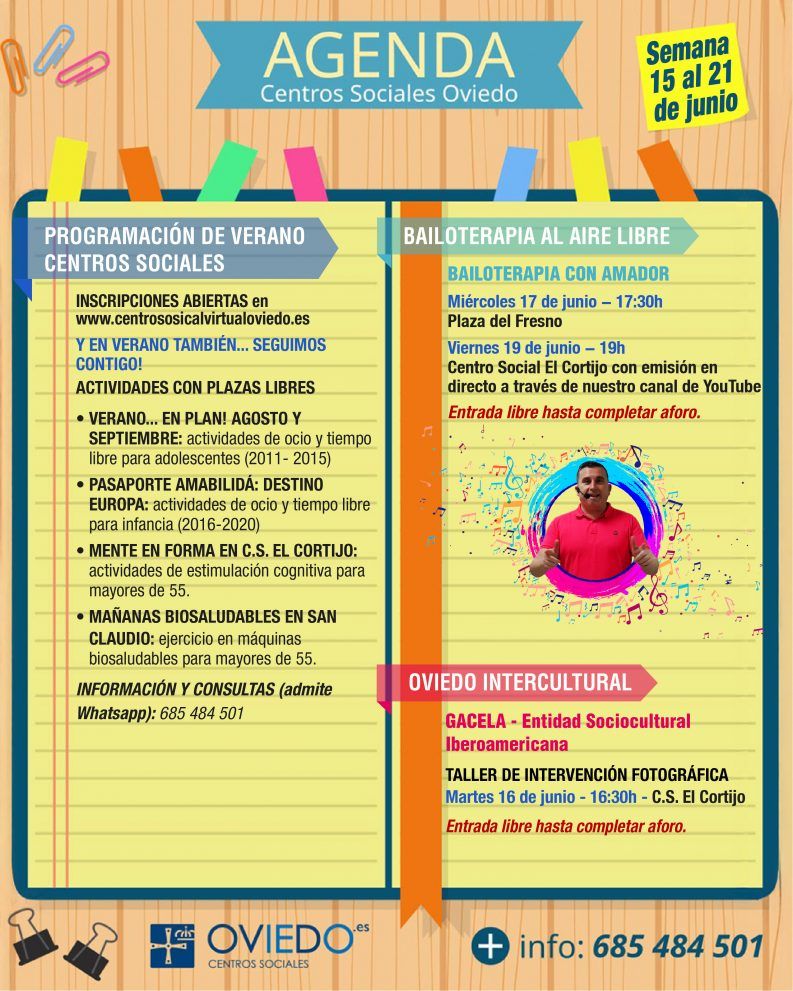 AGENDA 06.15 a 06.21 1