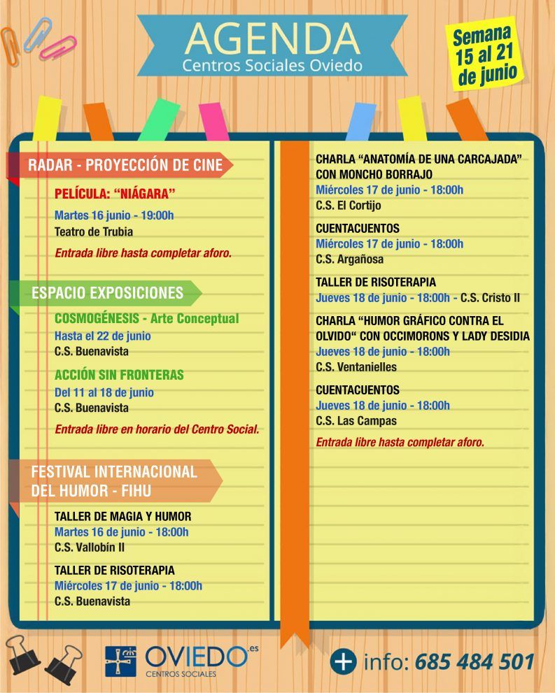 AGENDA 06.15 a 06.21 2