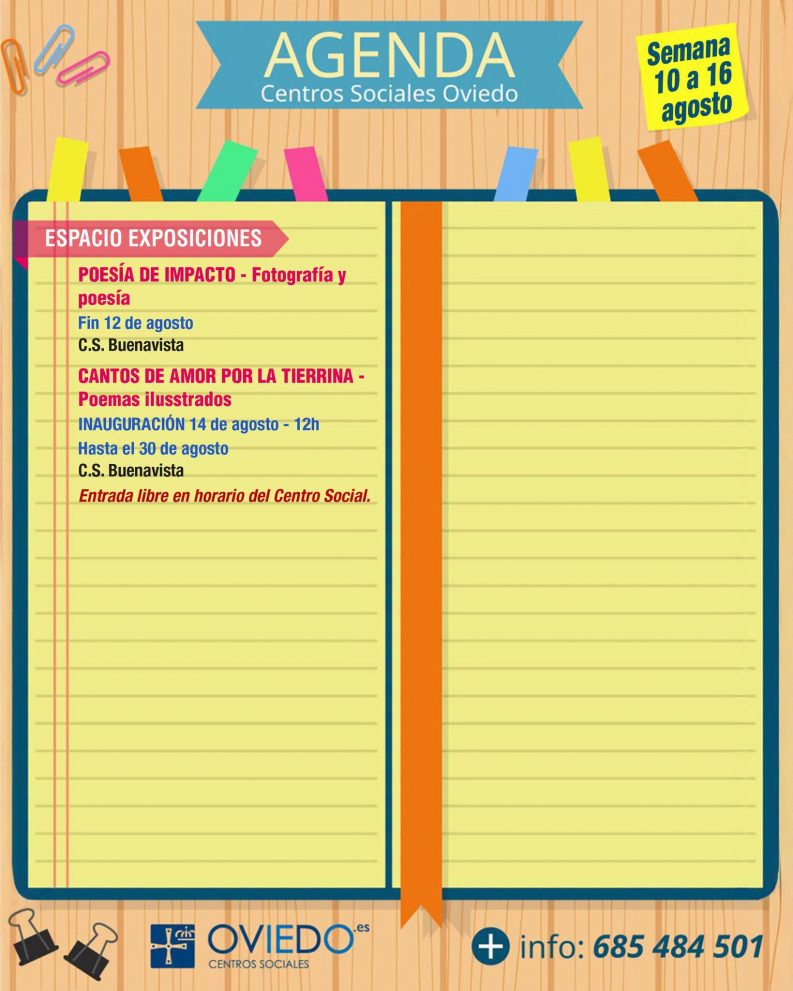 AGENDA Semana del 10 al 16 de AGOSTO n2