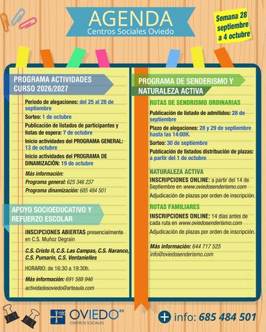 AGENDA 28 SEPTIEMBRE 4 OCTUBRE1