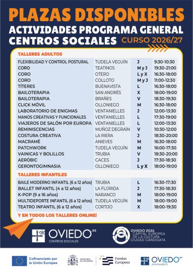 Actividades CS 2026 27 PLAZAS DISPONIBLES GENERAL